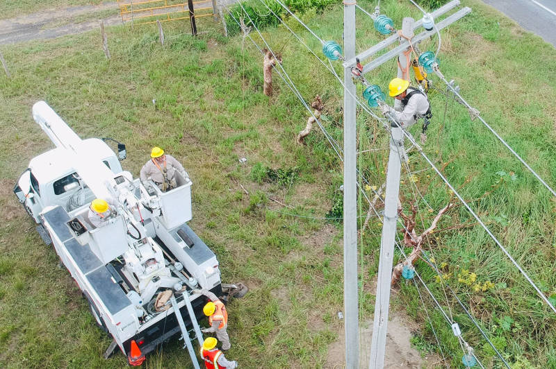 CFE ha restablecido el suministro eléctrico al 90% de los usuarios afectados por el huracán Grace