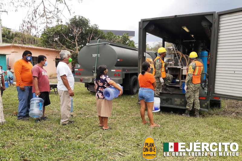 SEDENA aplica el Plan DN-III-E en su Fase de Prevención y Auxilio ante paso de ‘Grace’ en Veracruz