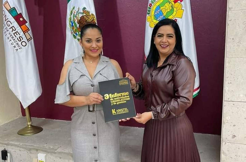 Se despide Kristel Hernández del Congreso de Veracruz entregando resultados