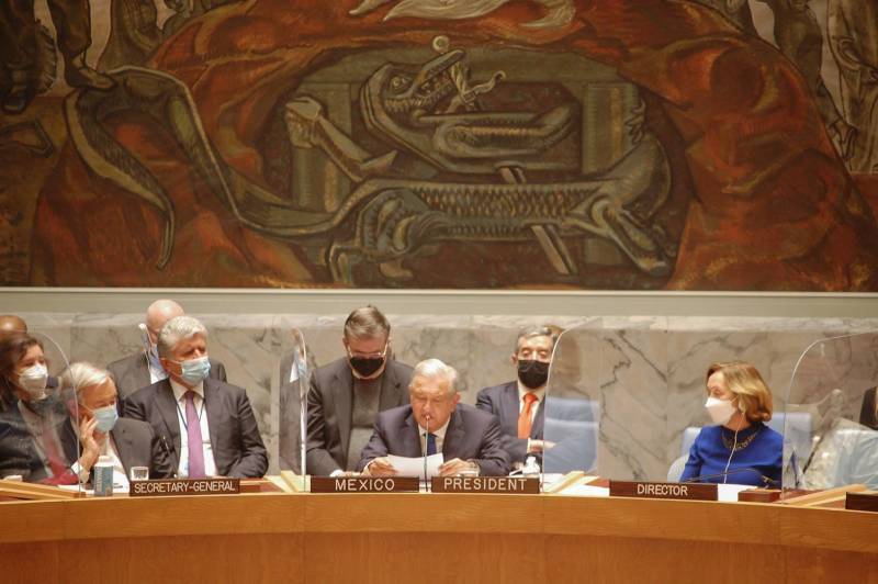 AMLO propone a la ONU aplicar Plan Mundial de Fraternidad y Bienestar para revertir la pobreza global