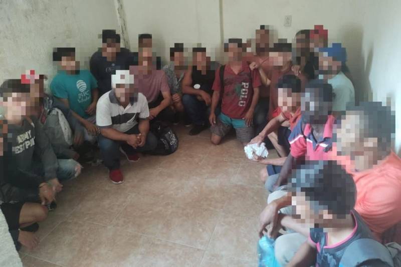 Rescata SSP Veracruz a 26 migrantes centroamericanos en Alvarado