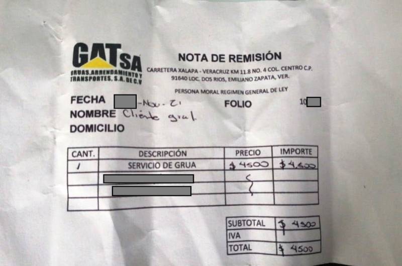 Hasta 4 mil 500 pesos cobran «gruyeros» por arrastrar auto de Coatepec a Dos Ríos