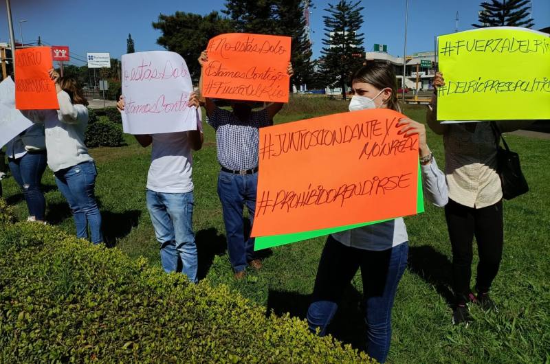 Se manifiestan en Xalapa en apoyo al secretario técnico del Senado preso en Pacho Viejo