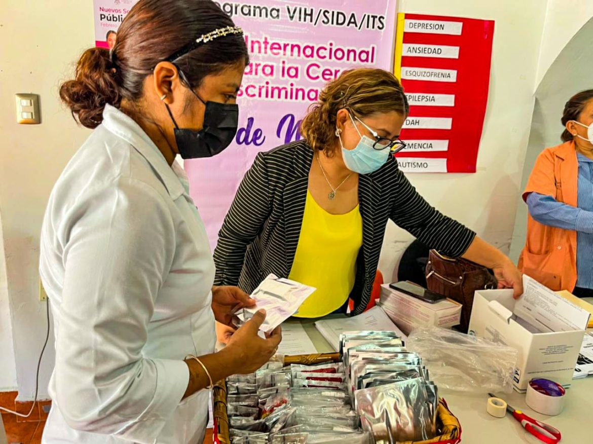Instala DIF San Andrés Tuxtla módulo de pruebas de VIH y salud sexual