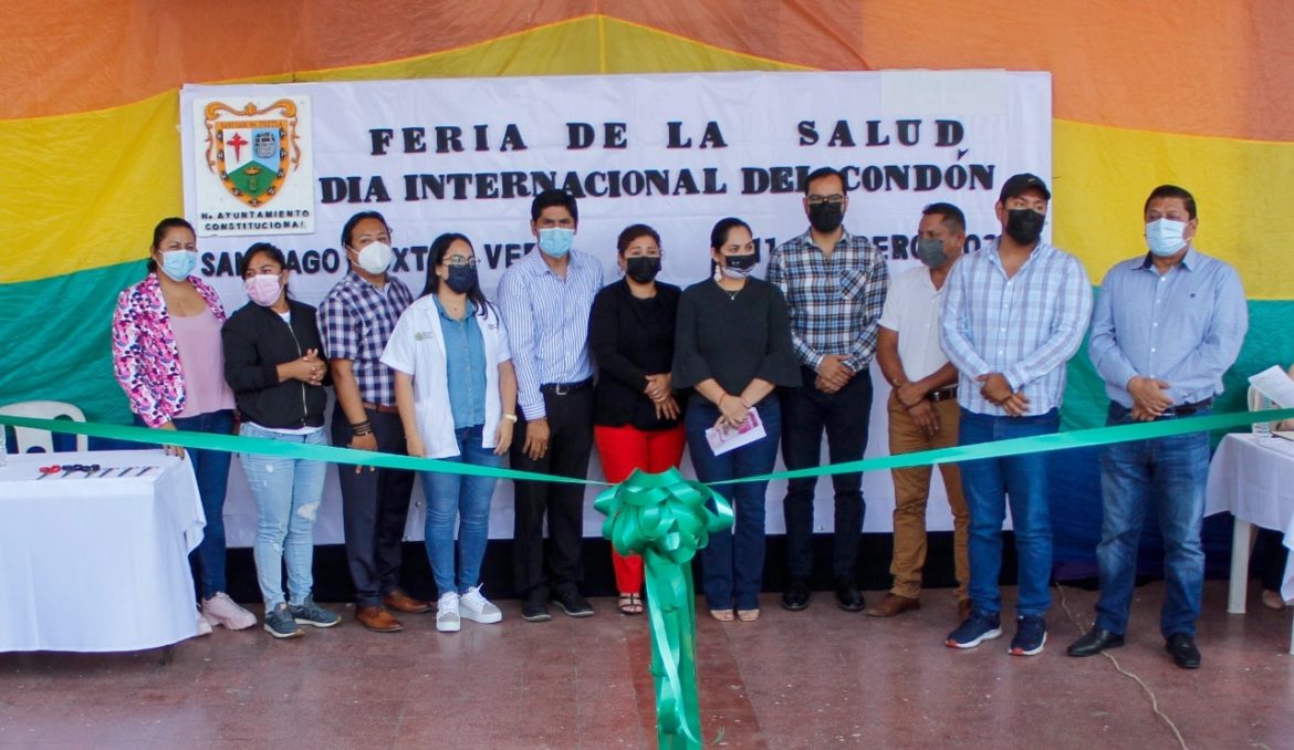 Ayuntamiento de Santiago Tuxtla y Jurisdicción Sanitaria No. 10 realizan Feria de Salud