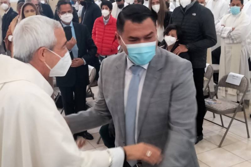 Diputado local del PAN da positivo a coronavirus y asiste a la toma de posesión de monseñor Juan Carlos Patrón Wong como arzobispo de Xalapa