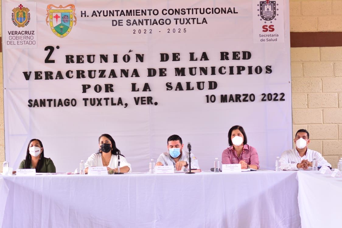 Santiago Tuxtla, sede de la Segunda Reunión de la Red Veracruzana de Municipios por la Salud