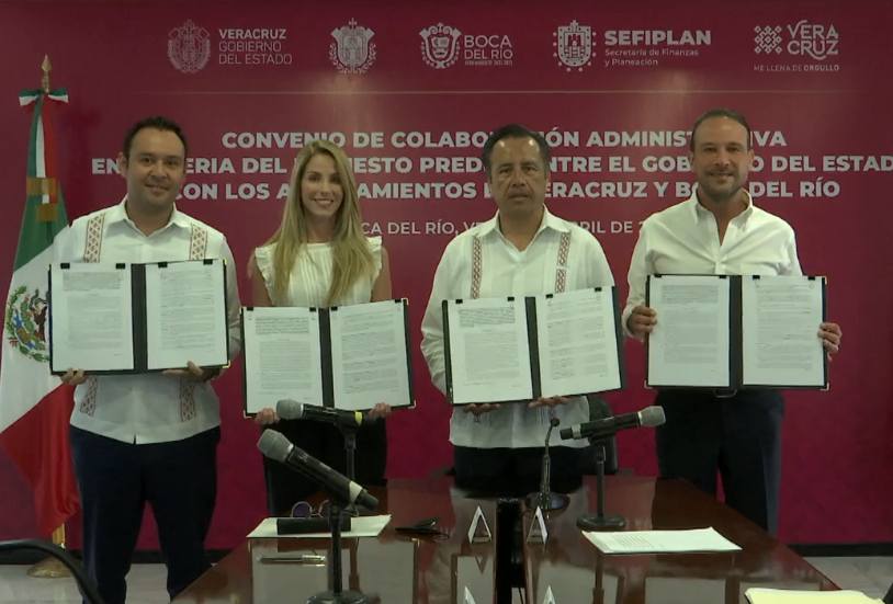 Se unen alcaldes de Veracruz y Boca del Río al cobro del predial
