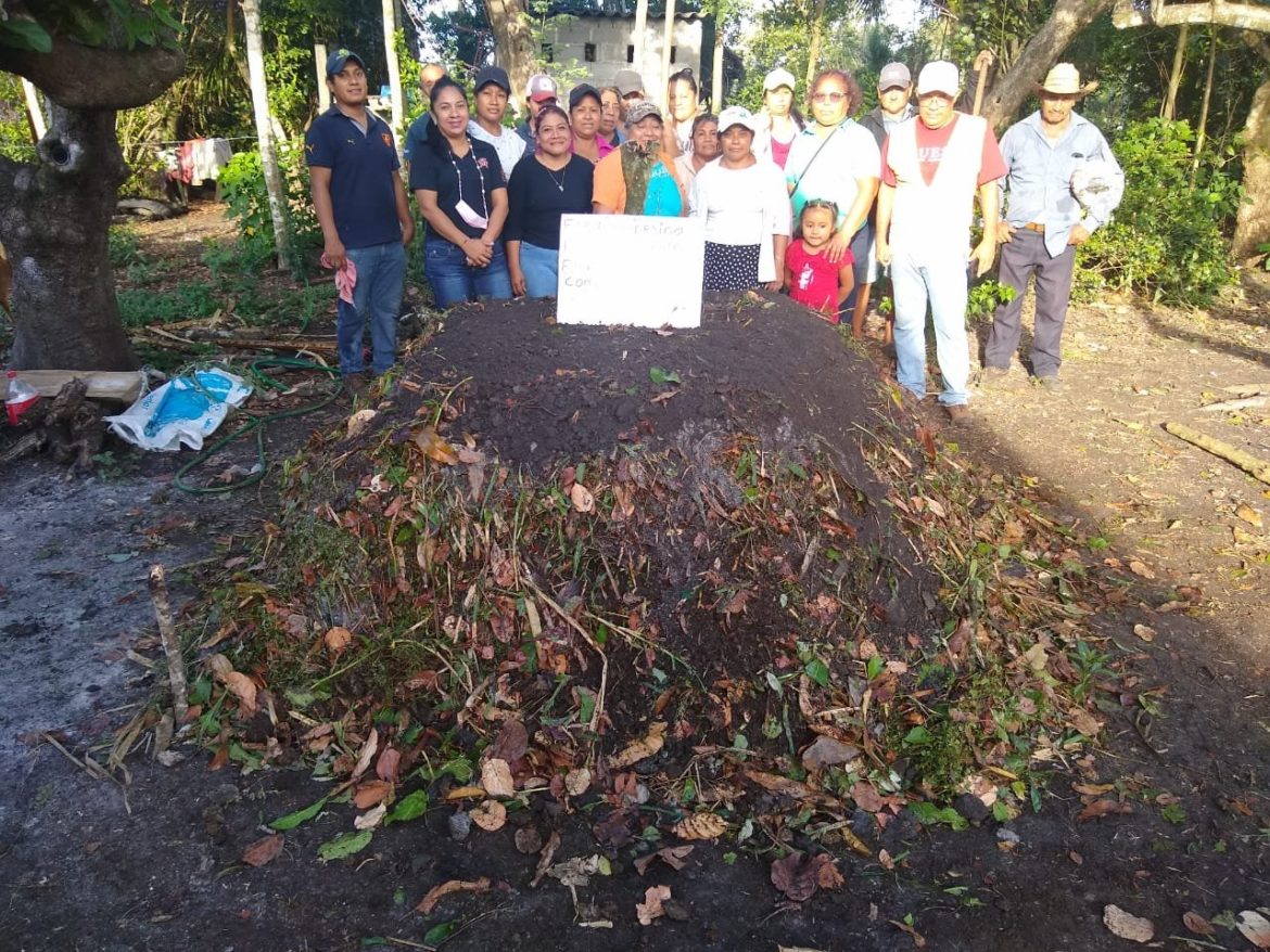 Llevan a cabo prácticas para cultivo de huertos orgánicos en localidades de Santiago Tuxtla