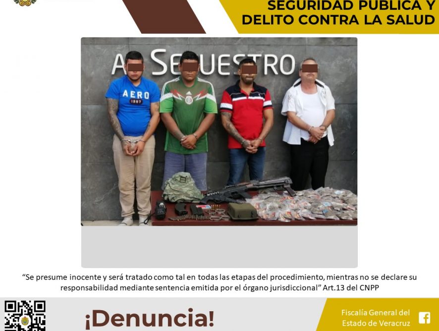 Son imputados por presuntos delitos contra las instituciones de seguridad pública y delito contra la salud en Tihuatlán
