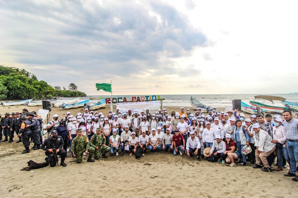 Realizan limpieza de playas de manera coordinada, Ayuntamiento de San Andrés, SEDEMA y Ejército Méxicano