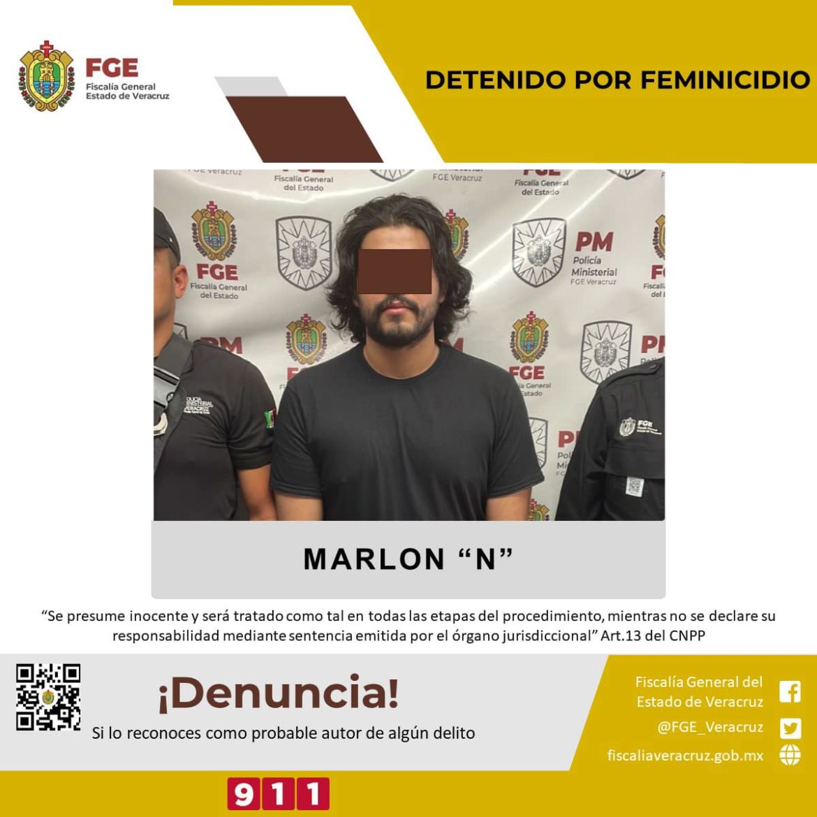 Marlon “N” es imputado por presunto feminicidio, le imponen prisión preventiva oficiosa