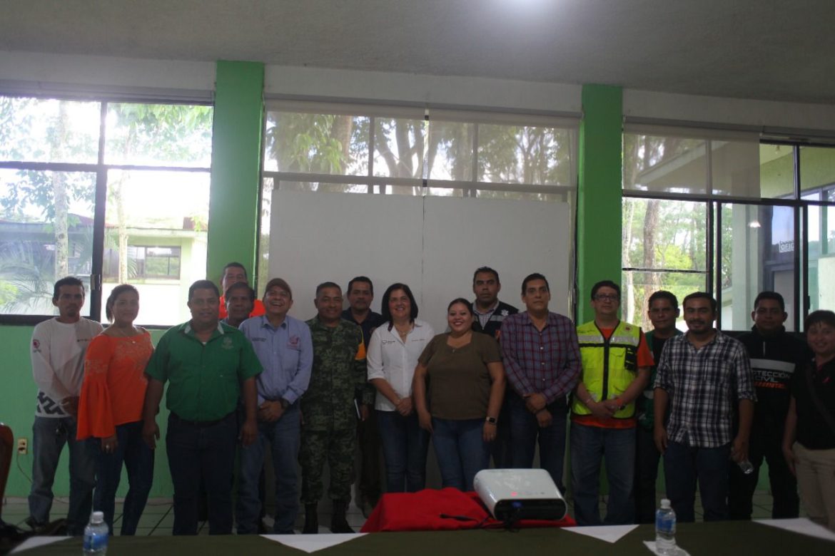 Acude María Esther Arroniz López en Reunion de Coordinación del Sistema de Protección Civil de la Zona de los Tuxtlas