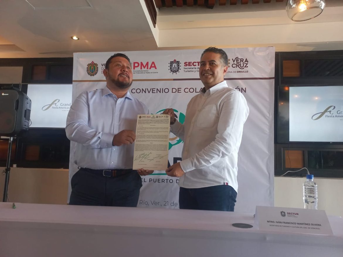Firman convenio para la promoción del Aquarium del Puerto de Veracruz