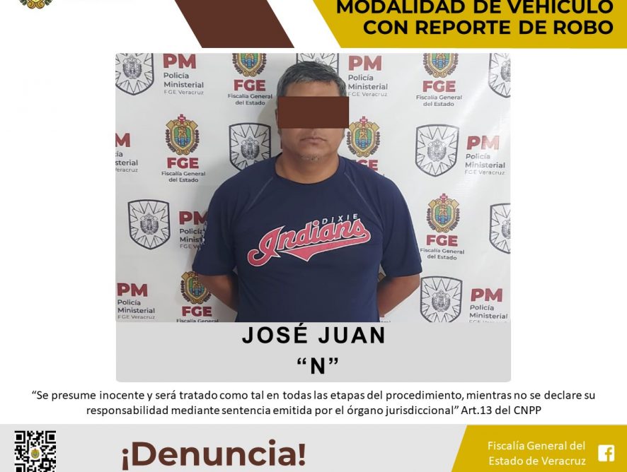 En San Andrés Tuxtla imputan a José Juan «N» por presunto robo de vehículo