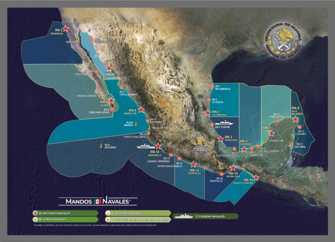 Reorganiza SEMAR la denominacón de sus Mandos Navales; Veracruz pasa a Tercera Región
