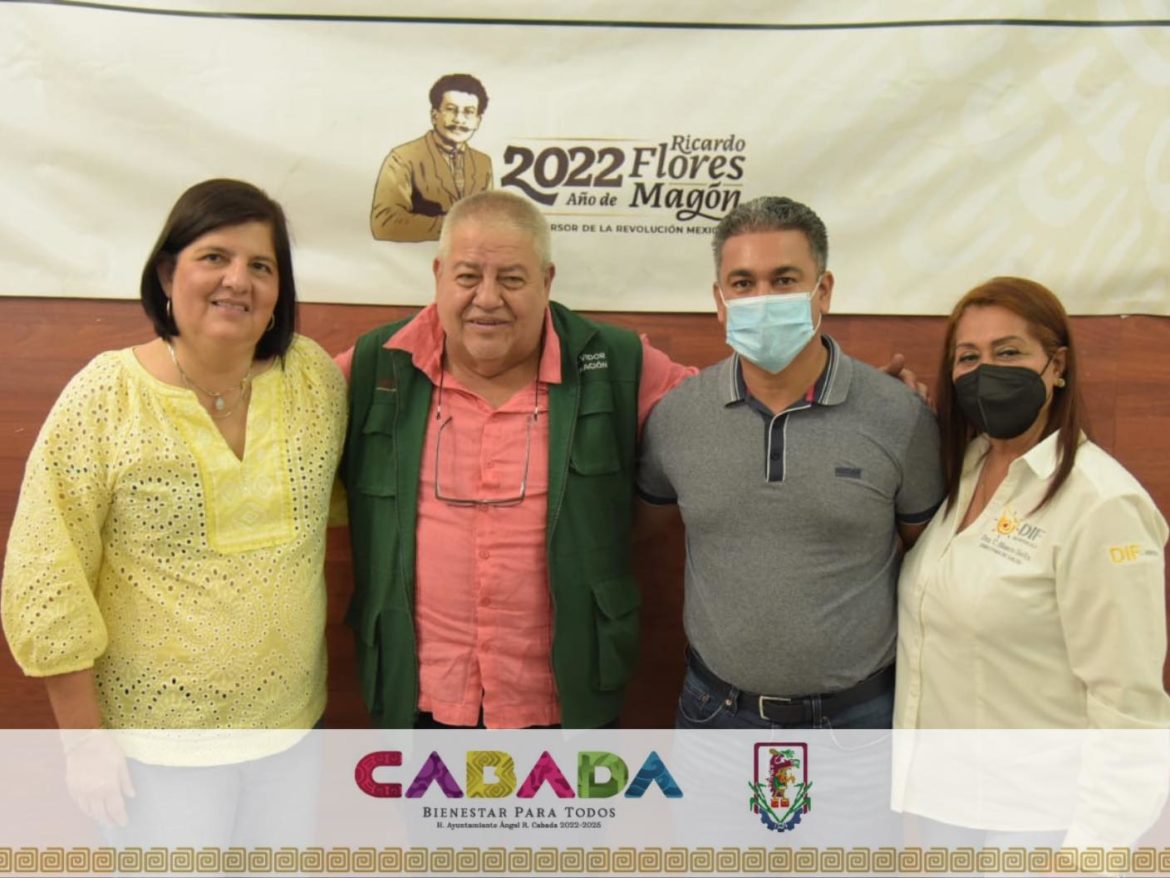 Asiste alcalde de Cabada Julio César García a reunión de trabajo Bienestar-Inapam
