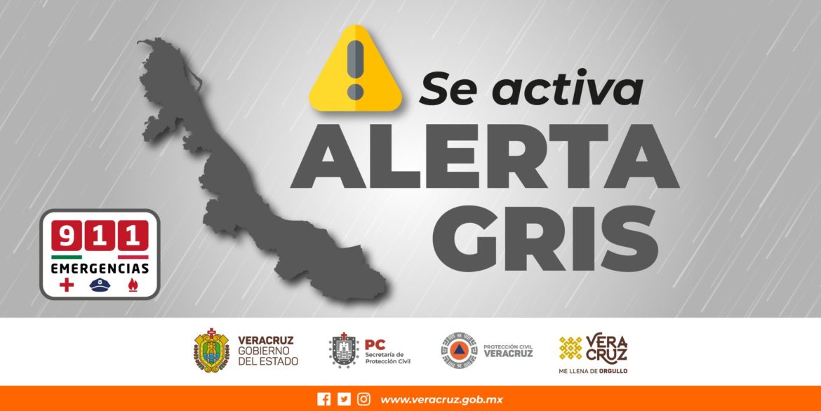 Informa Cuitláhuac, activada alerta gris por lluvias en Veracruz