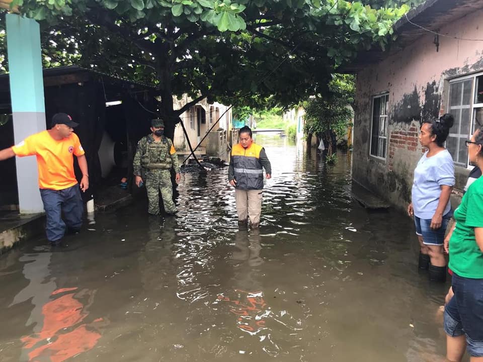 Suman 20 los municipios afectados por intensas lluvias en Veracruz