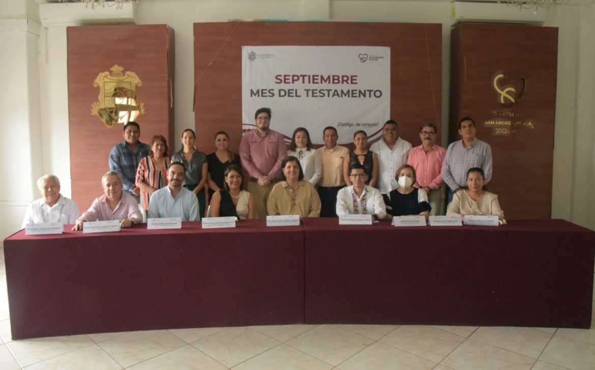 Ayuntamiento de San Andrés Tuxtla, vincula acciones con notarios de la región para trámites por el mes del testamento