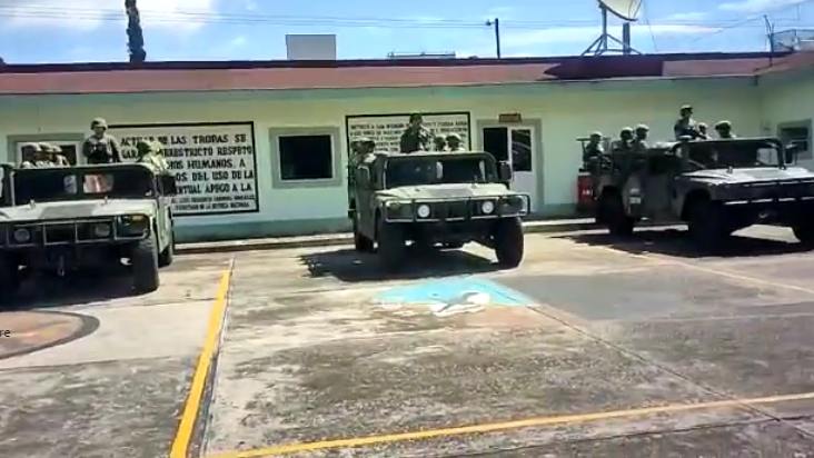 Ejército Mexicano refuerza la seguridad en Huiloapan de Cuauhtémoc contra la delincuencia organizada