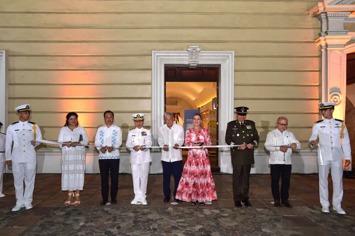 Fuerte de San Juan Ulúa simboliza libertad, afirma AMLO; inaugura primera etapa de restauración del inmueble