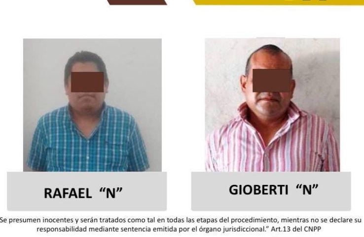 Detiene SSP en flagrancia a Gioberti «N» y a Rafael «N», tesorero del Ayuntamiento de Sayula
