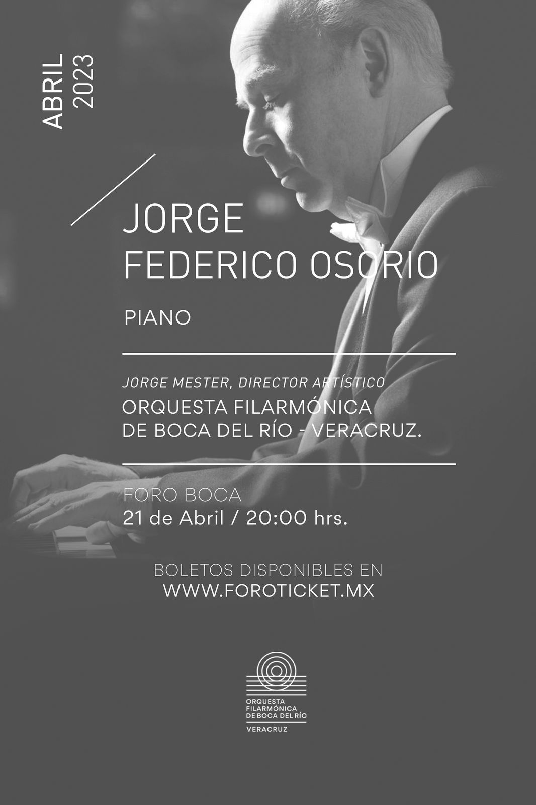 Este viernes 21 de abril, gran Concierto de la Orquesta Filarmónica Boca del Río – Veracruz, en Foro Boca