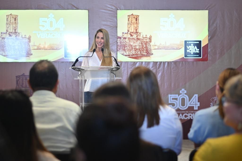 Presenta la Alcaldesa Paty Lobeira de Yunes las actividades por el 504 Aniversario de la Fundación del Cabildo de Veracruz