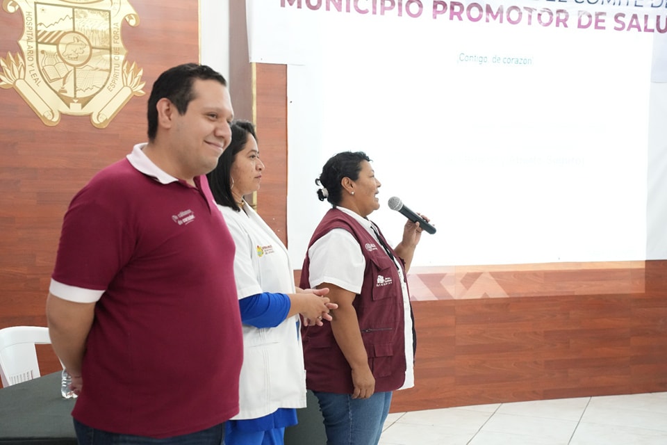 Personal del Ayuntamiento de San Andrés Tuxtla recibe capacitación en temas de salud pública