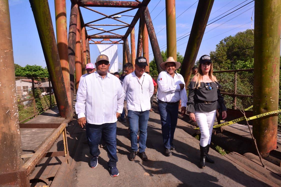 Anuncia Secretario de Gobierno construcción de Puente de Lechería, en Ángel R. Cabada