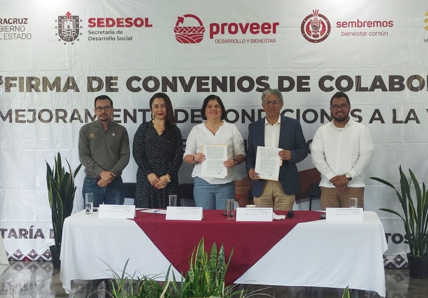 Ayuntamiento de San Andrés firma convenio para Mejora de la Vivienda e Infraestructura Social Básica en beneficio de población vulnerable