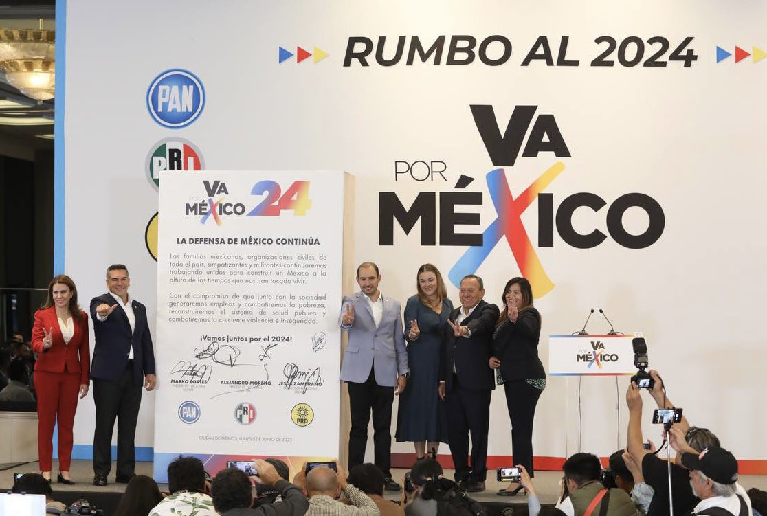 Va por México reafirma alianza de cara al 2024
