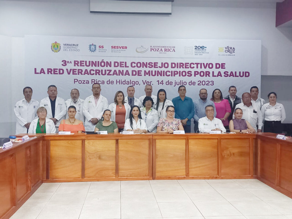 Participa Ayuntamiento de San Andrés en 3ra. Reunión del Consejo Directivo de la Red Veracruzana de Municipios por la Salud
