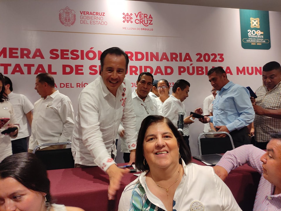 Asiste alcaldesa de San Andrés a la 1ra. Sesión Ordinaria de la Conferencia Estatal de Seguridad Pública Municipal 2023