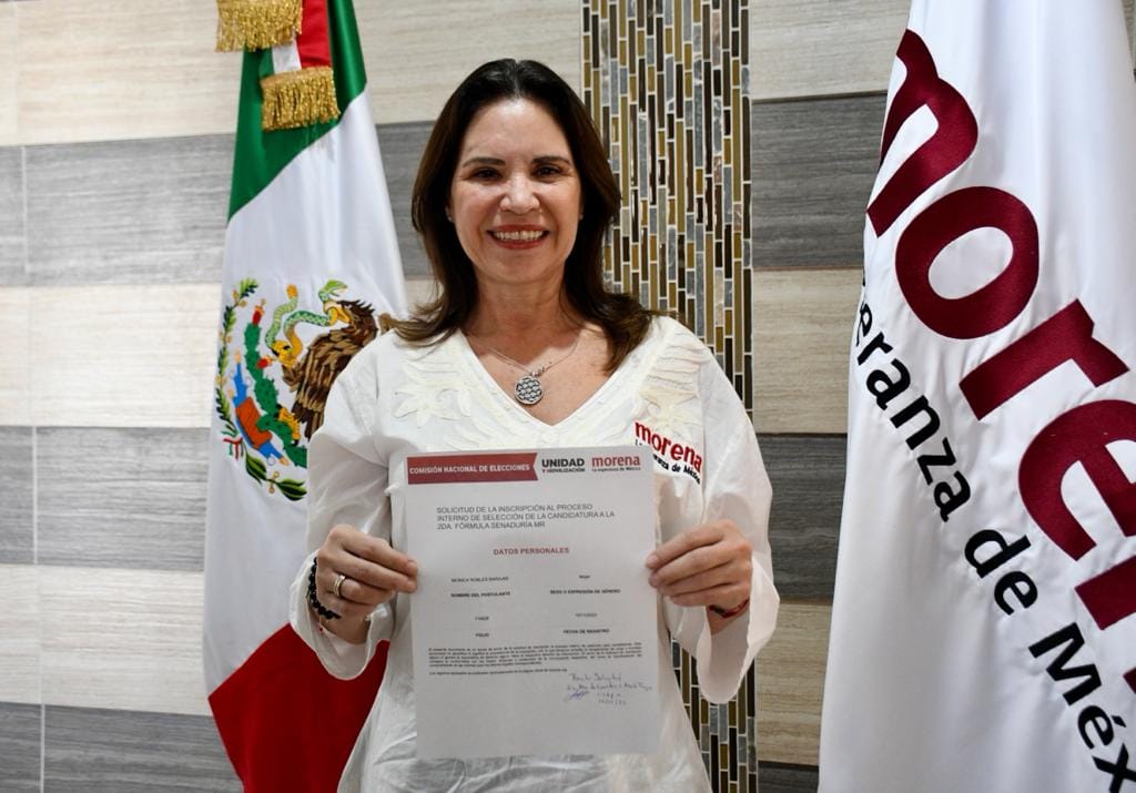 Se registra Mónica Robles se registra como aspirante a candidatura al Senado