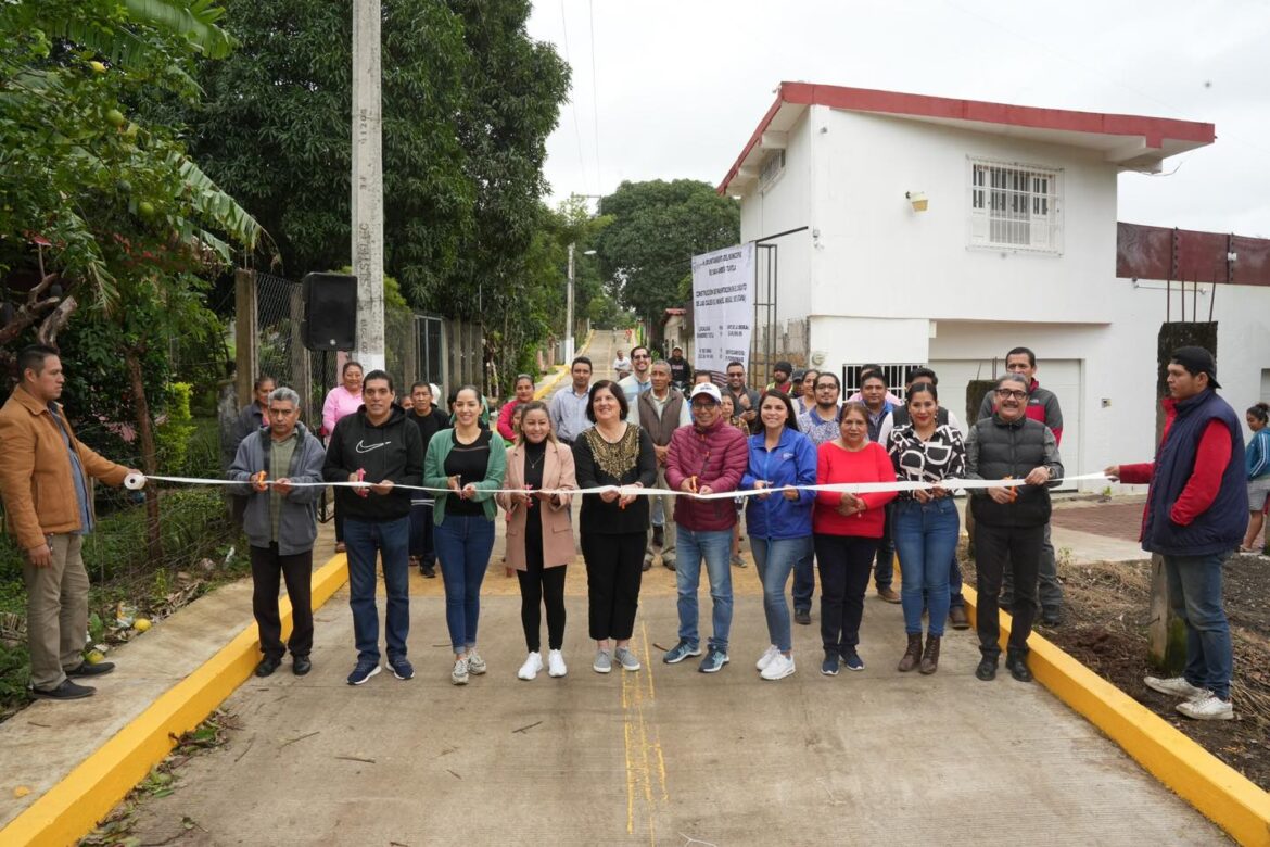 Impulsando el desarrollo urbano alcaldesa inaugura circuito vial de las calles El Mango y El Mangal