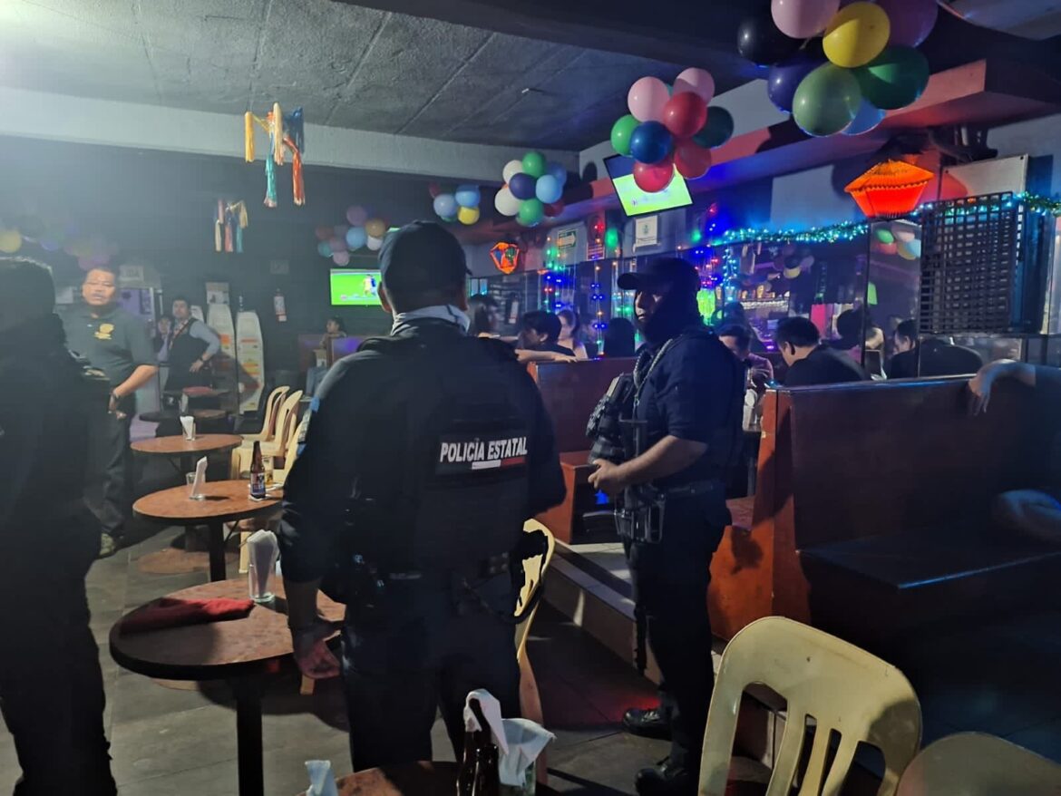 Realizan operativo en bares y cantinas de 39 municipios de Veracruz