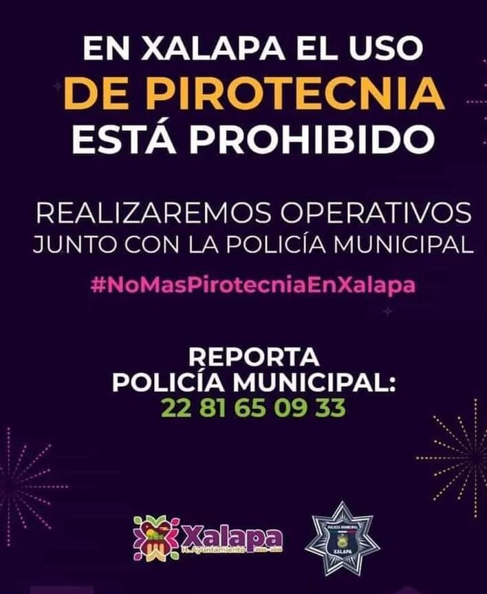 En Xalapa, habrá operativo el 31 de diciembre contra la pirotecnia