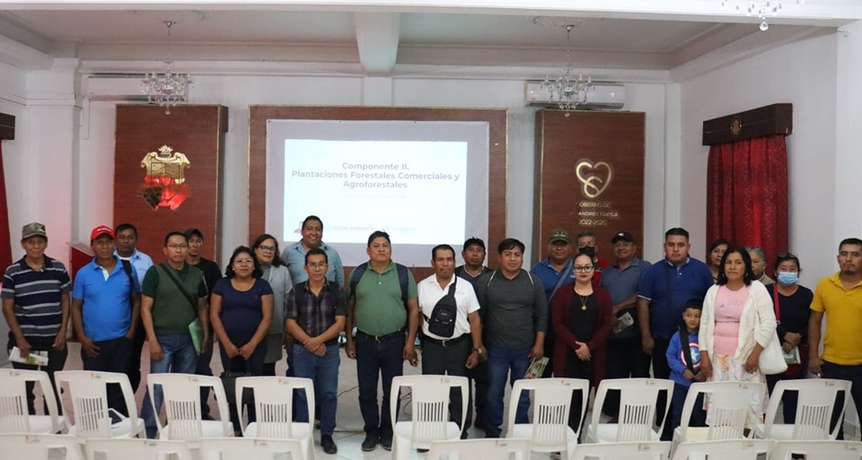 Agentes Municipales de San Andrés Tuxtla toman taller del Programa Desarrollo Forestal Sustentable para el Bienestar