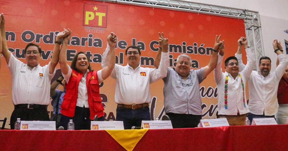 Rocío Nahle, candidata del PT; la unidad del Movimiento es lo más importante, afirma Ramírez Zepeta