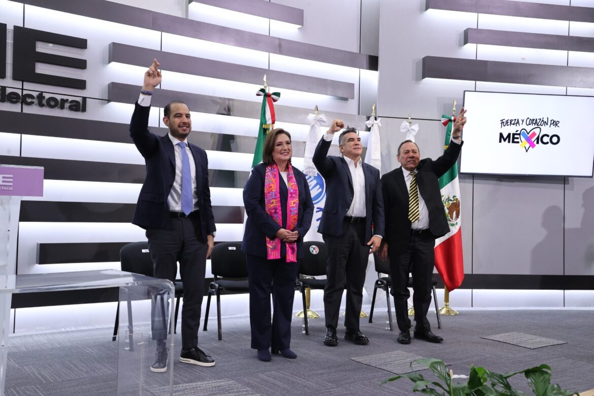 Recibe INE solicitud de registro de candidatura presidencial de la coalición “Fuerza y Corazón por México”