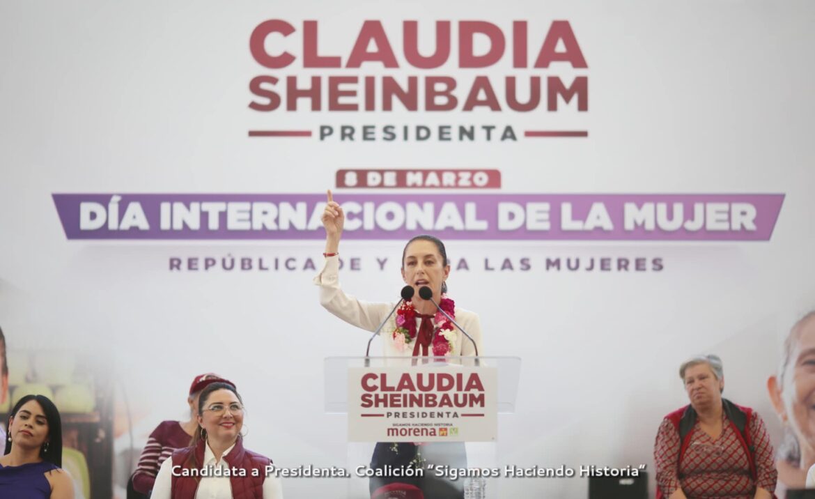 Este 8M Claudia Shainbaum apuesta por la continuidad de una transformación feminista