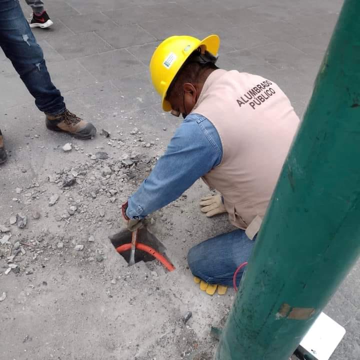 En Xalapa, red de alumbrado público es objeto de vandalismo y robo del cableado